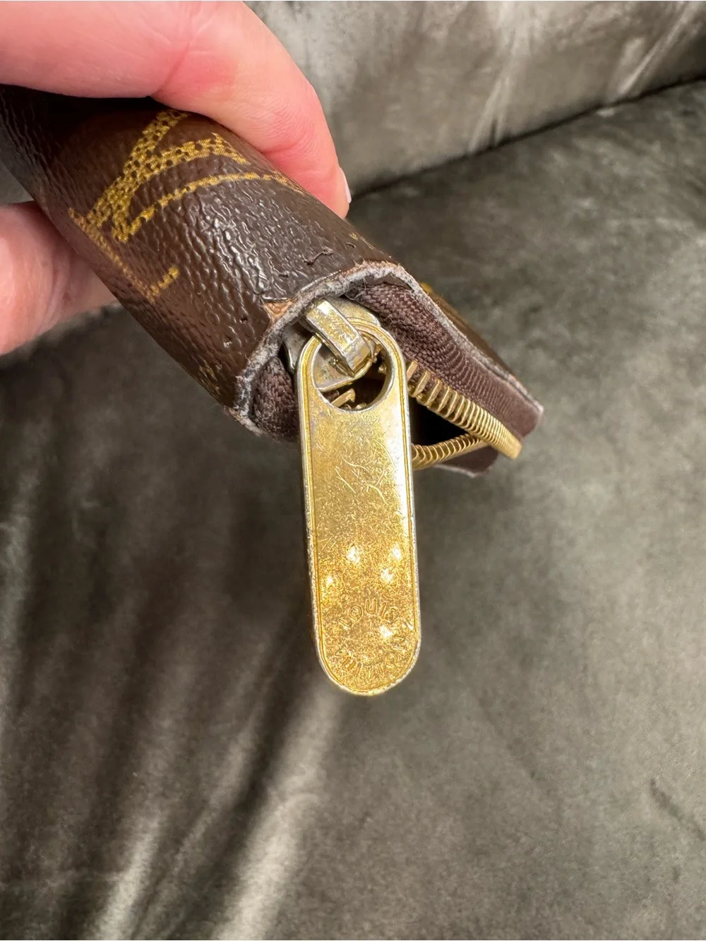 Louis Vuitton large Monogram Zip around accordian wallet